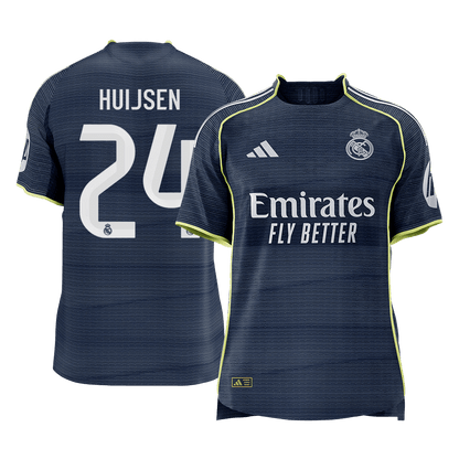 HUIJSEN #24 Men's Real Madrid 2025/26 Player Version Away Soccer Jersey - Slim Fit [PREMIUM]