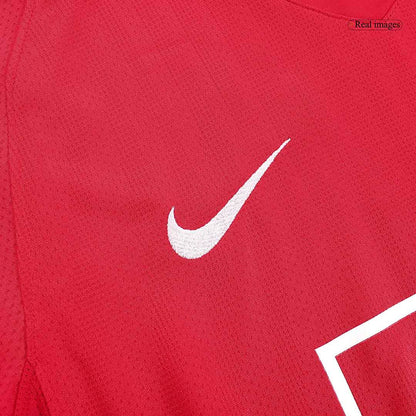 Retro ROONEY #10 Men's Manchester United 2007/08 Home Long Sleeve Soccer Jersey