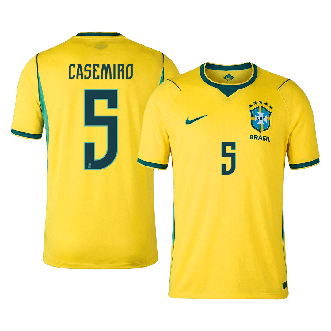 CASEMIRO #5 Men's Brazil World Cup 2026 Home Soccer Jersey [PREMIUM]