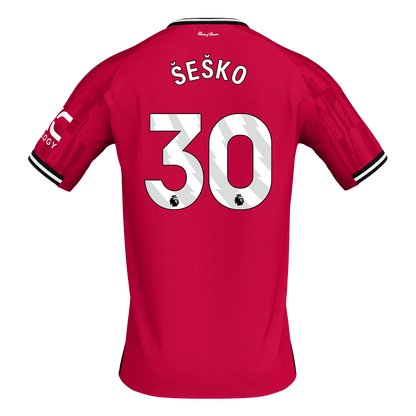 ŠEŠKO #30 Men's Manchester United 2025/26 Home Soccer Jersey [PREMIUM]