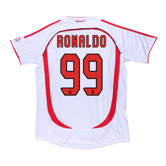 Retro RONALDO #99 Men's AC Milan UCL 2006/07 Away Soccer Jersey