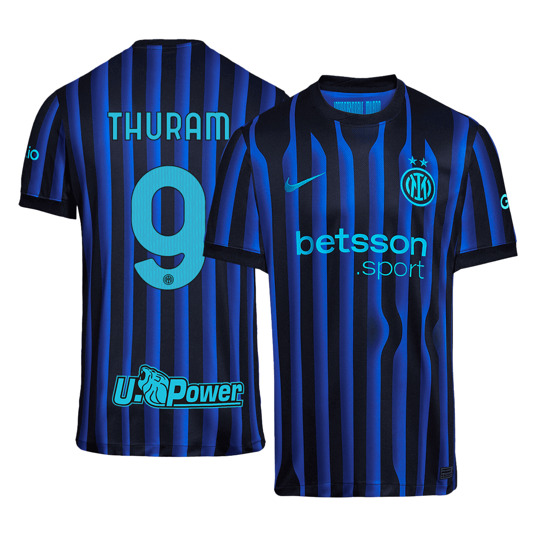 THURAM #9 Men's Inter Milan 2025/26 Home Soccer Jersey