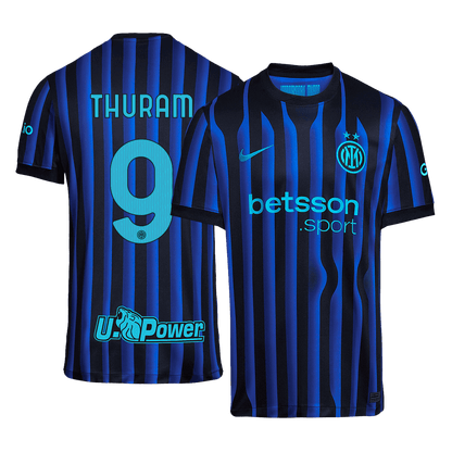 THURAM #9 Men's Inter Milan 2025/26 Home Soccer Jersey
