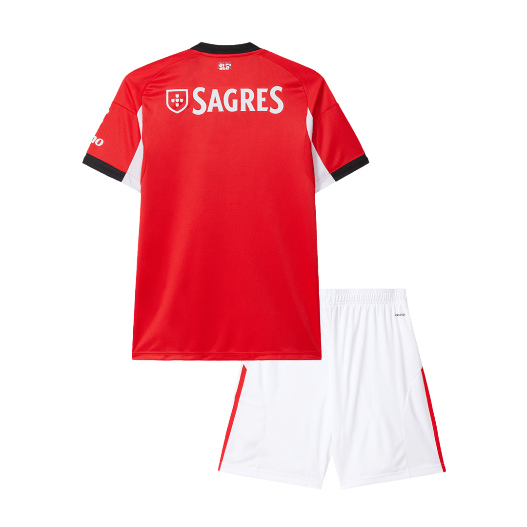 Kid's Benfica 2025/26 Home Soccer Jersey Kit