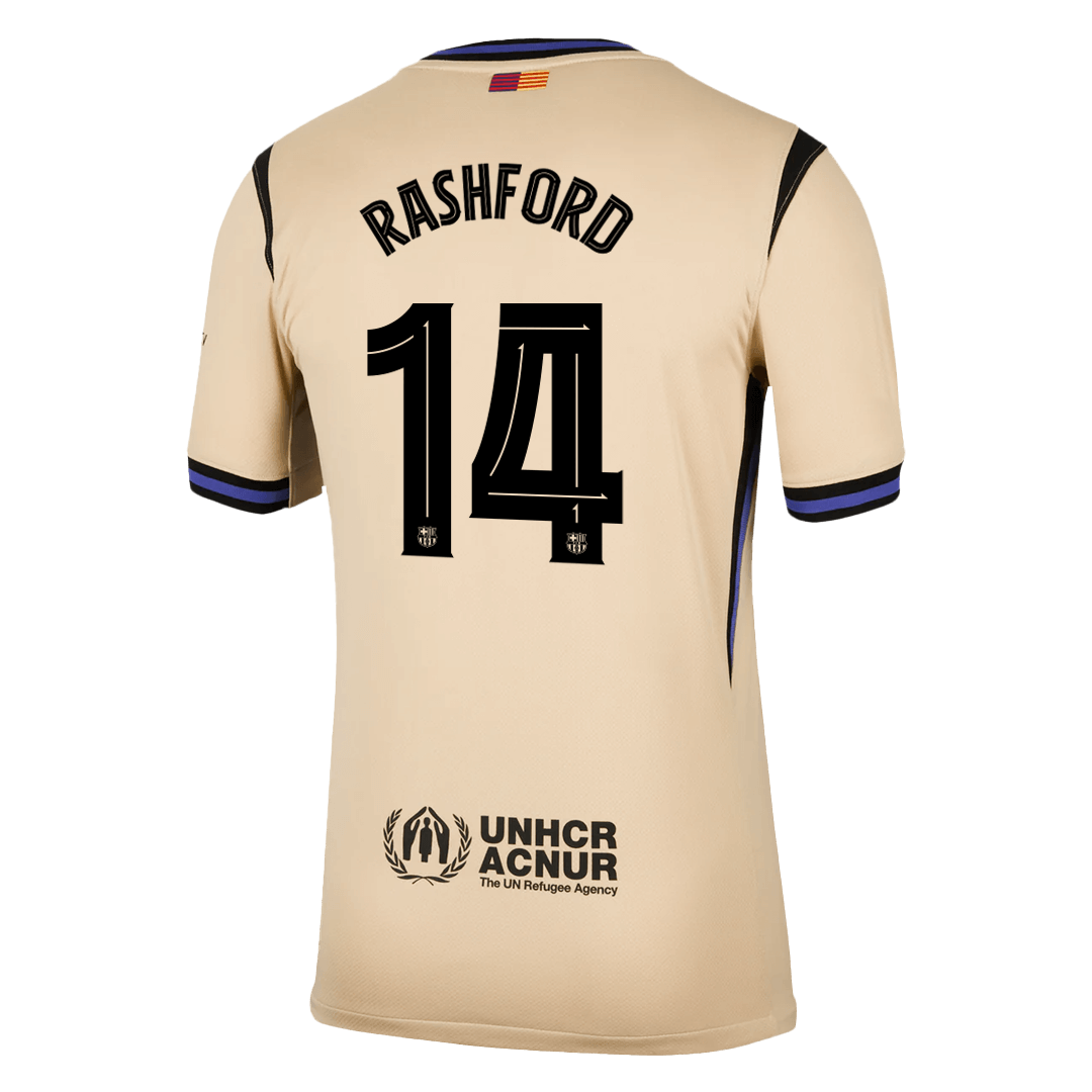 RASHFORD #14 Men's Barcelona UCL 2025/26 Away Soccer Jersey