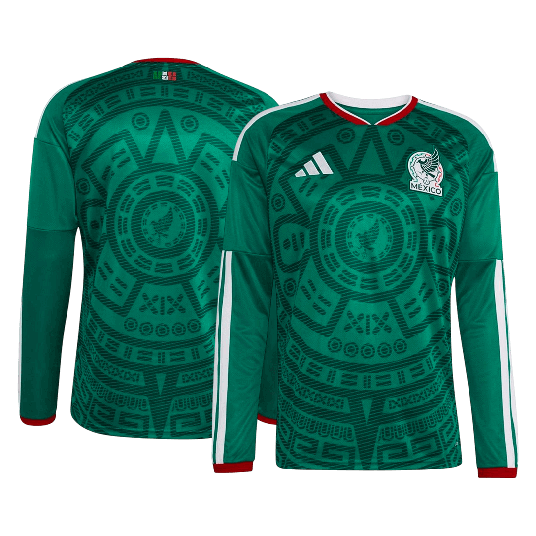 Men's Mexico World Cup 2026 Home Long Sleeve Soccer Jersey