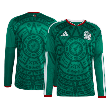 Men's Mexico World Cup 2026 Home Long Sleeve Soccer Jersey