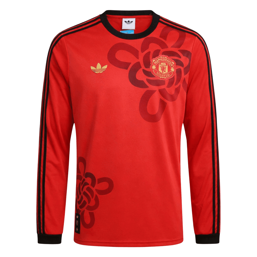Men's Manchester United 2025/26 Long Sleeve Soccer Jersey