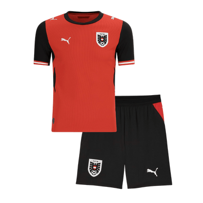 Kid's Austria World Cup 2026 Home Soccer Jersey Kit