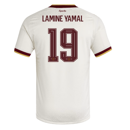 LAMINE YAMAL #19 Men's Spain World Cup 2026 Player Version Away Soccer Jersey - Slim Fit