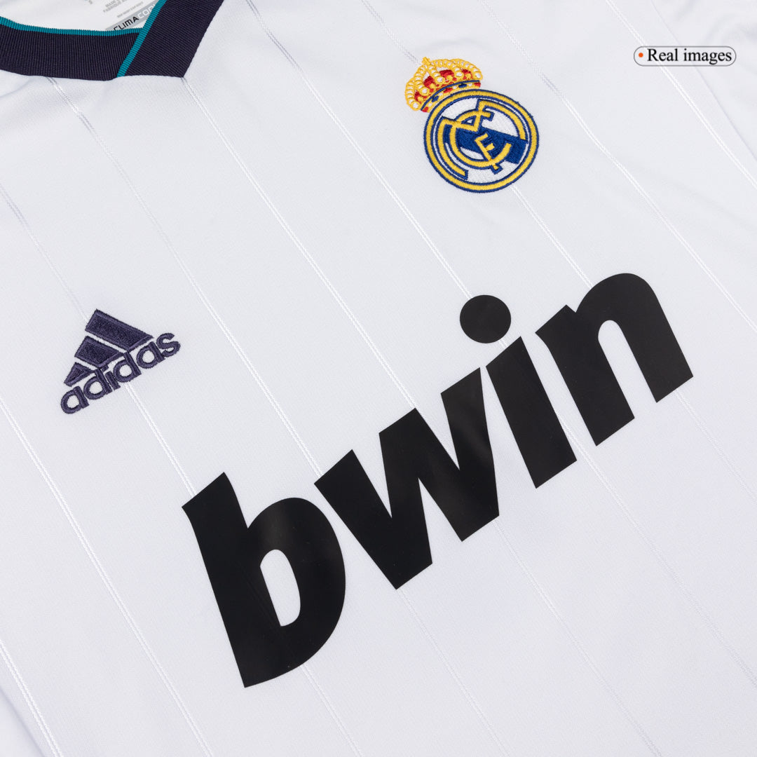 Retro Men's Real Madrid 2012/13 Home Long Sleeve Soccer Jersey