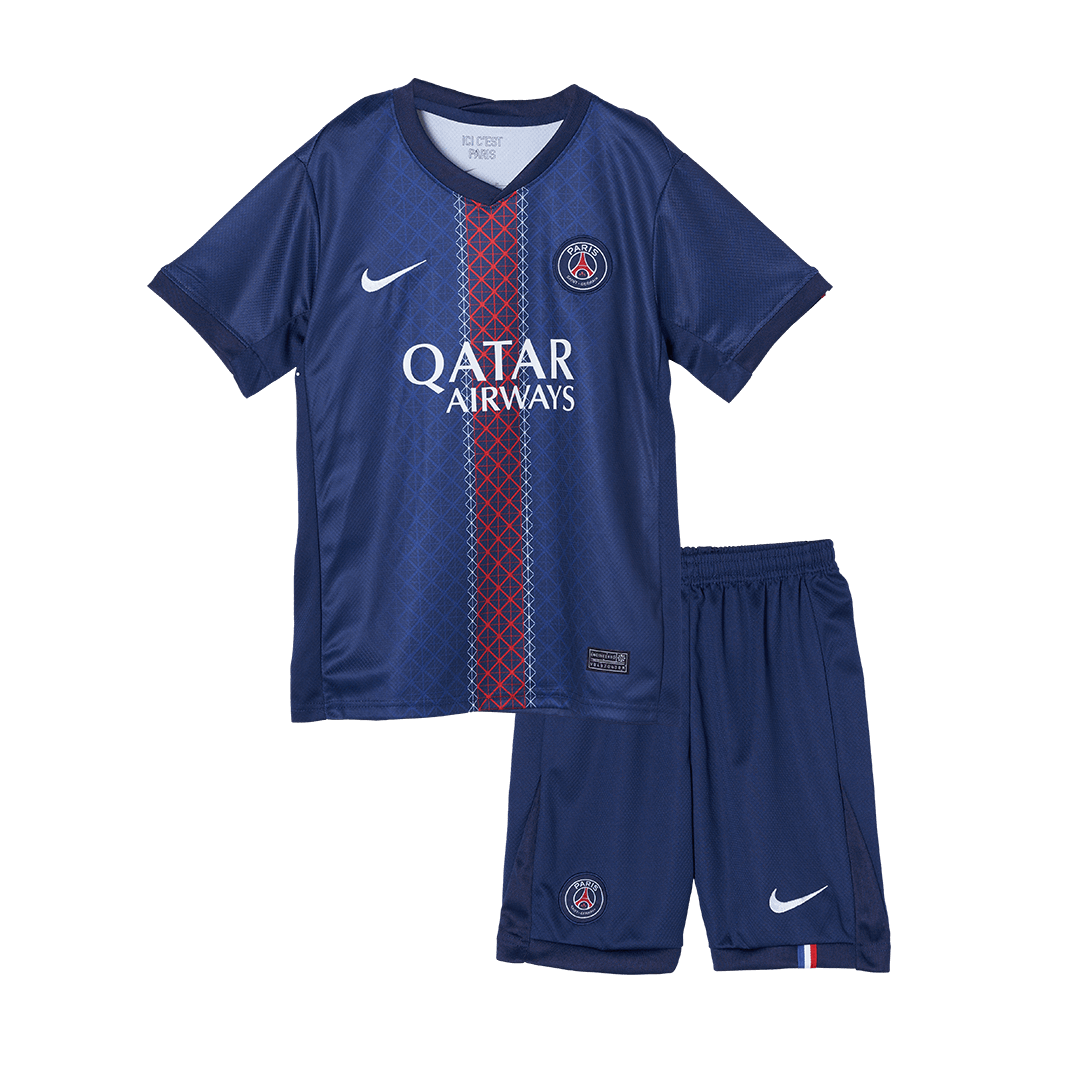 Kid's PSG 2025/26 Home Soccer Jersey Kit