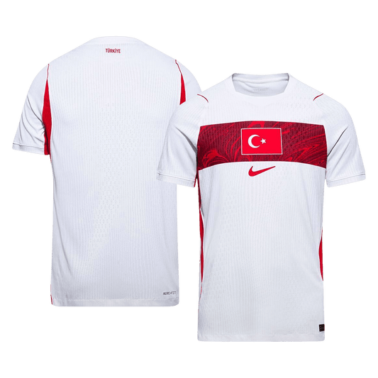 Men's Turkey World Cup 2026 Player Version Away Soccer Jersey - Slim Fit