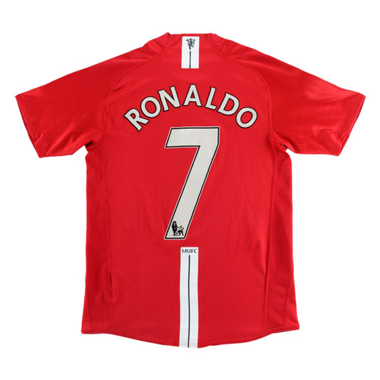 Retro RONALDO #7 Men's Manchester United 2007/08 Home Soccer Jersey