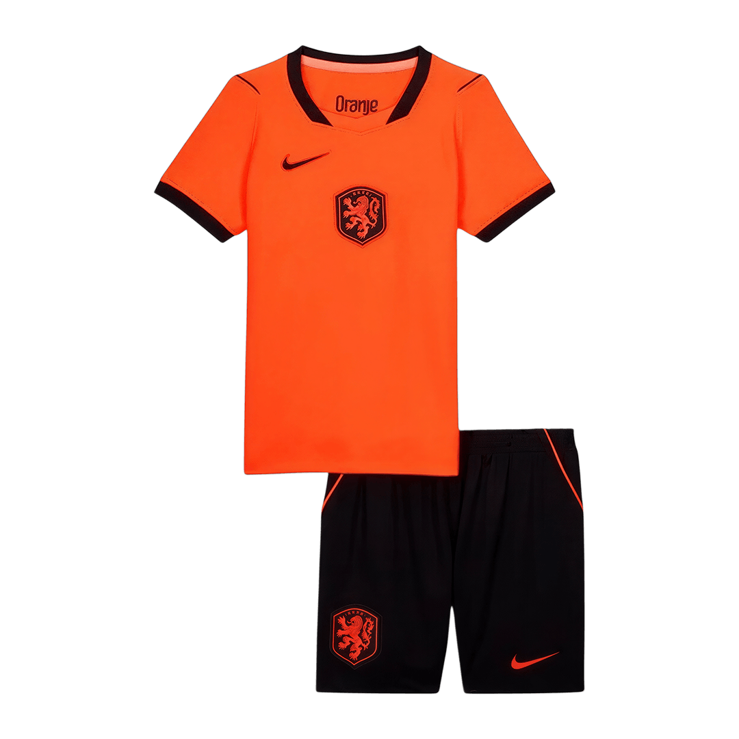 Kid's Netherlands World Cup 2026 Home Soccer Jersey Kit