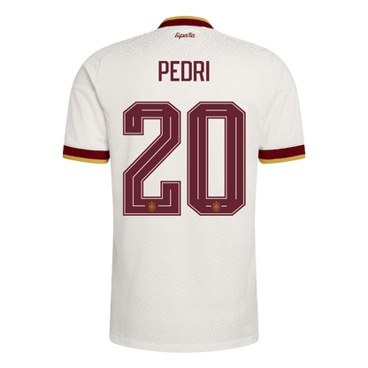 PEDRI #20 Men's Spain World Cup 2026 Player Version Away Soccer Jersey - Slim Fit
