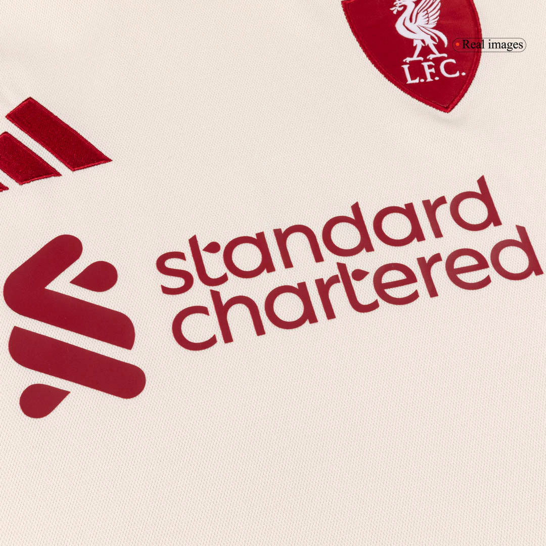 Men's Liverpool 2025/26 Away Long Sleeve Soccer Jersey
