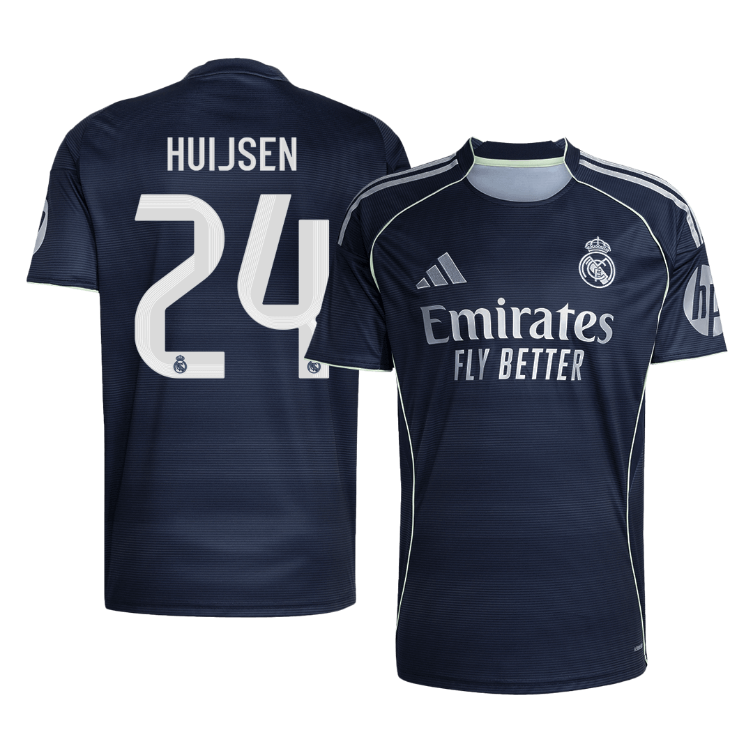 HUIJSEN #24 Men's Real Madrid 2025/26 Away Soccer Jersey [PREMIUM]