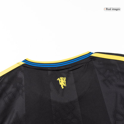 Men's Manchester United 2025/26 Third Away Long Sleeve Soccer Jersey