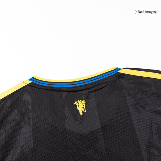 Men's Manchester United 2025/26 Third Away Long Sleeve Soccer Jersey