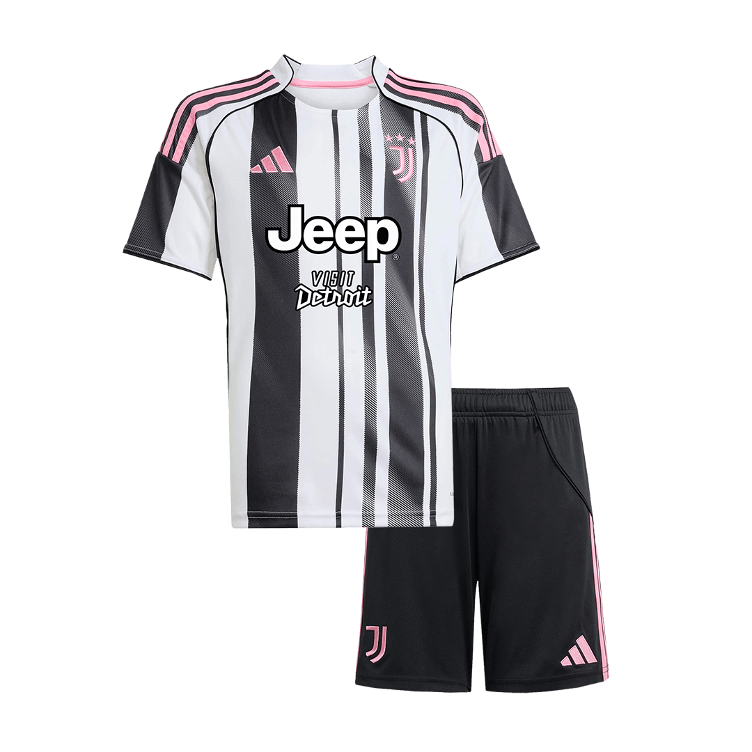 Kid's Juventus 2025/26 Home Soccer Jersey Kit