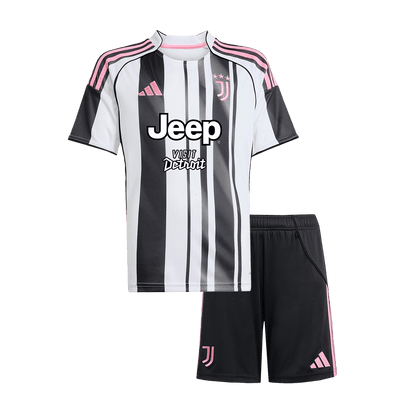 Kid's Juventus 2025/26 Home Soccer Jersey Kit
