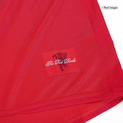 Retro SCHOLES #18 Men's Manchester United UCL Final 2007/08 Home Soccer Jersey