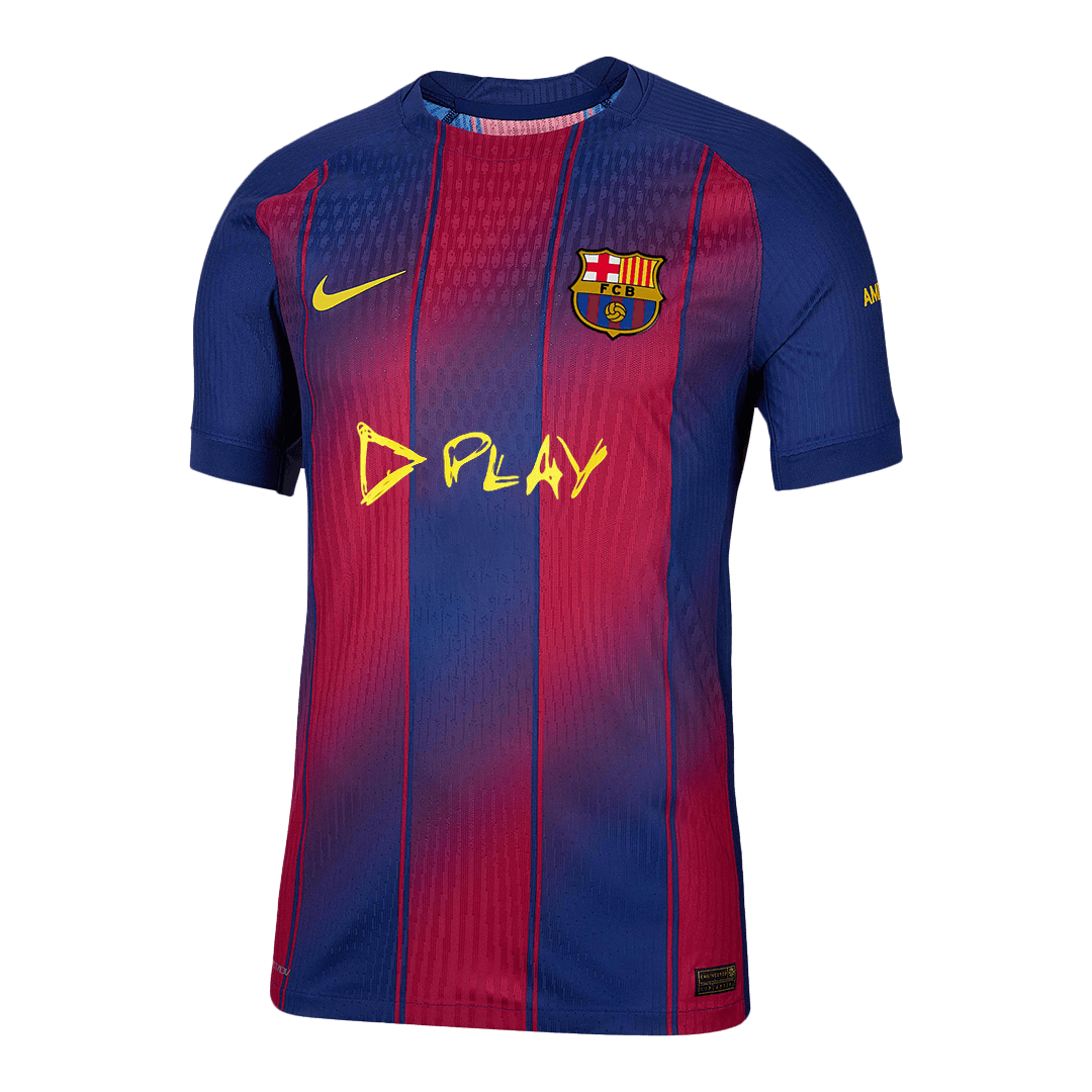 Men's Barcelona 2025/26 Player Version Home Soccer Jersey - Slim Fit