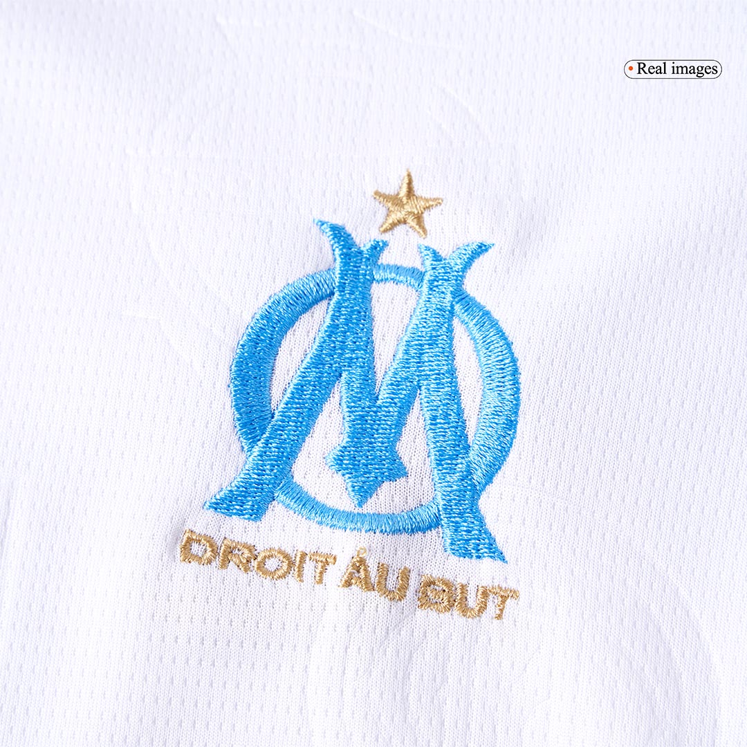 Kid's Marseille 2025/26 Home Soccer Jersey Kit