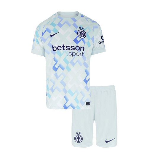Kid's Inter Milan 2025/26 Away Soccer Jersey Kit