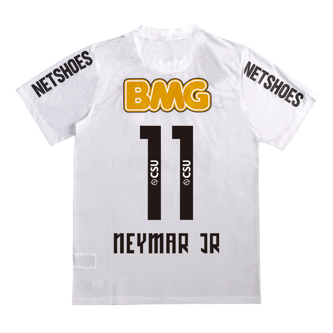 Retro NEYMAR JR #11 Men's Santos FC 2012 Home Soccer Jersey