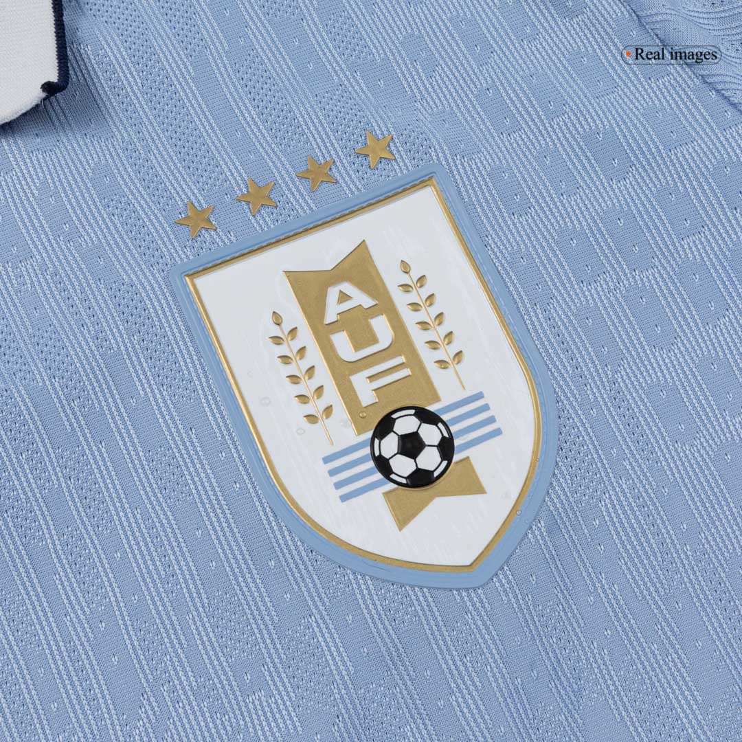 Men's Uruguay World Cup 2026 Player Version Home Soccer Jersey - Slim Fit