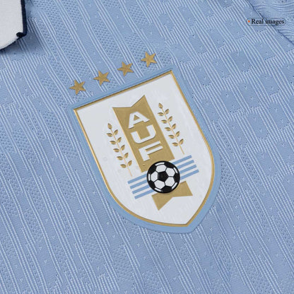 Men's Uruguay World Cup 2026 Player Version Home Soccer Jersey - Slim Fit