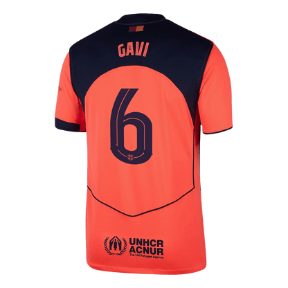 GAVI #6 Men's Barcelona UCL 2025/26 Third Away Soccer Jersey