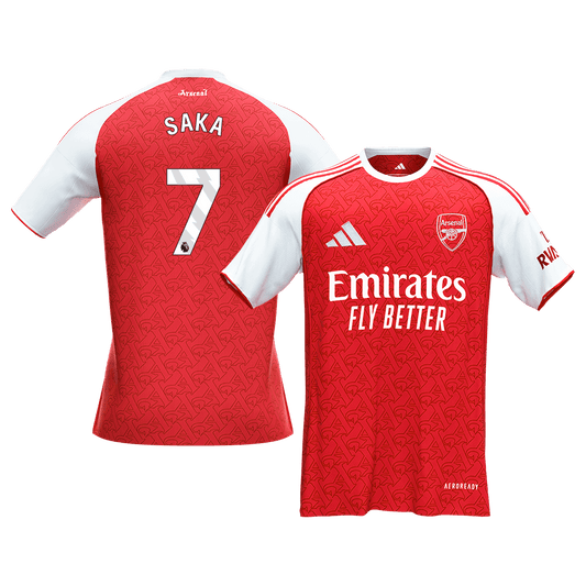 SAKA #7 Men's Arsenal 2025/26 Home Soccer Jersey [PREMIUM]