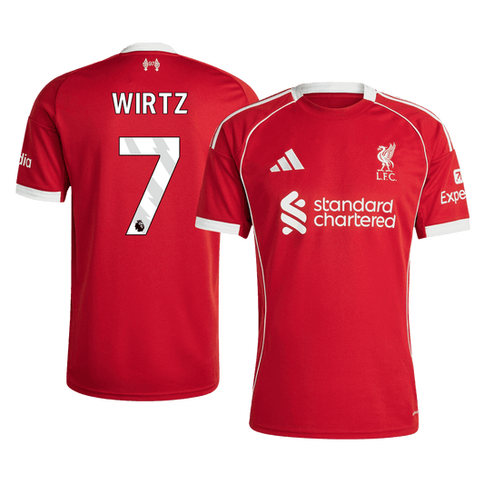 WIRTZ #7 Men's Liverpool 2025/26 Home Soccer Jersey