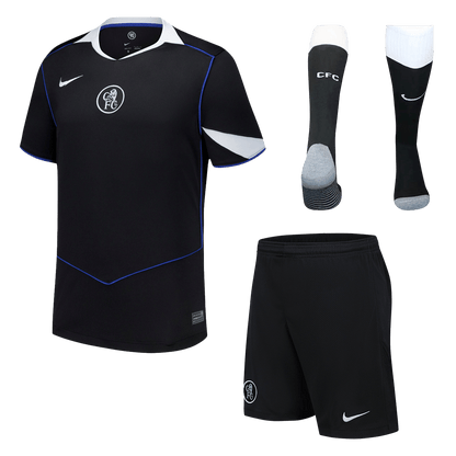 Men's Chelsea 2025/26 Third Away Soccer Jersey Full Kit