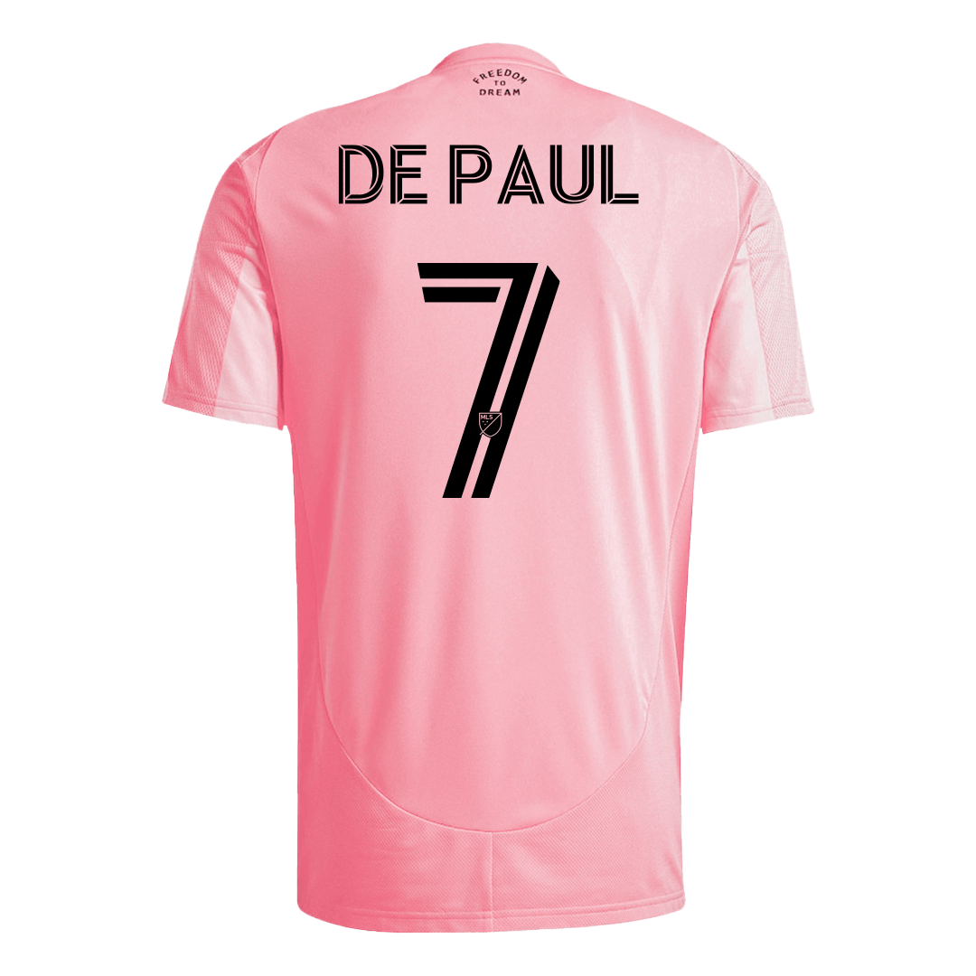 DE PAUL #7 Men's Inter Miami CF 2025 Home Soccer Jersey
