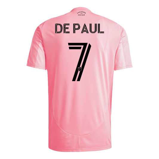 DE PAUL #7 Men's Inter Miami CF 2025 Home Soccer Jersey