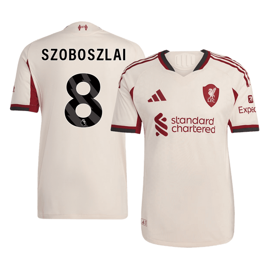 SZOBOSZLAI #8 Men's Liverpool 2025/26 Player Version Away Soccer Jersey - Slim Fit
