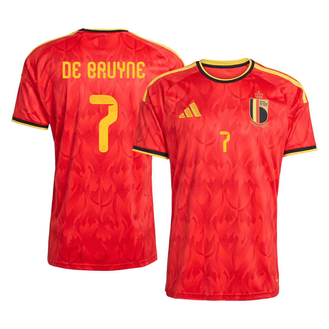DE BRUYNE #7 Men's Belgium World Cup 2026 Home Soccer Jersey