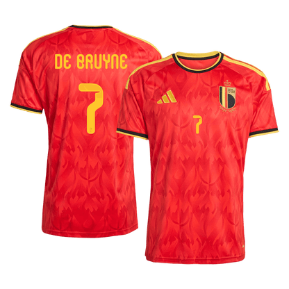 DE BRUYNE #7 Men's Belgium World Cup 2026 Home Soccer Jersey