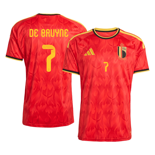 DE BRUYNE #7 Men's Belgium World Cup 2026 Home Soccer Jersey