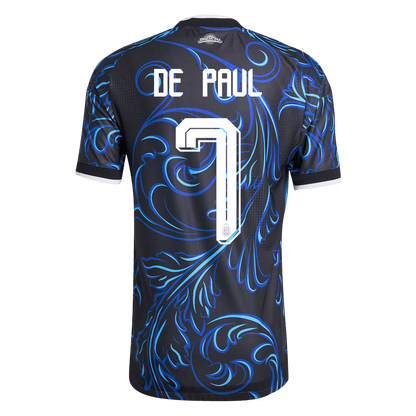 DE PAUL #7 Men's Argentina World Cup 2026 Player Version Away Soccer Jersey - Slim Fit