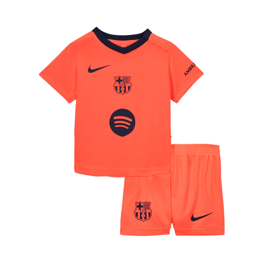 Kid's Barcelona 2025/26 Third Away Soccer Jersey Kit