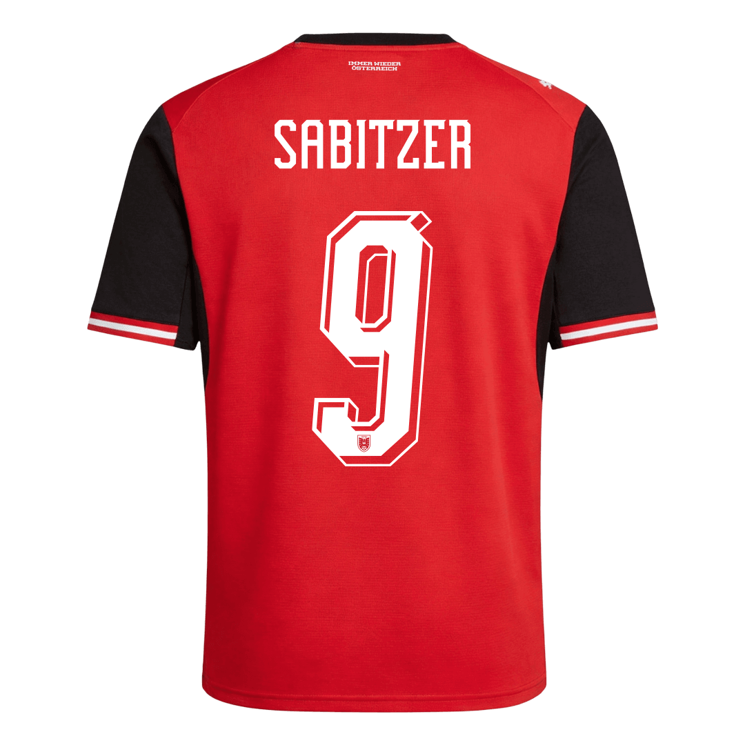 SABITZER #9 Men's Austria World Cup 2026 Home Soccer Jersey
