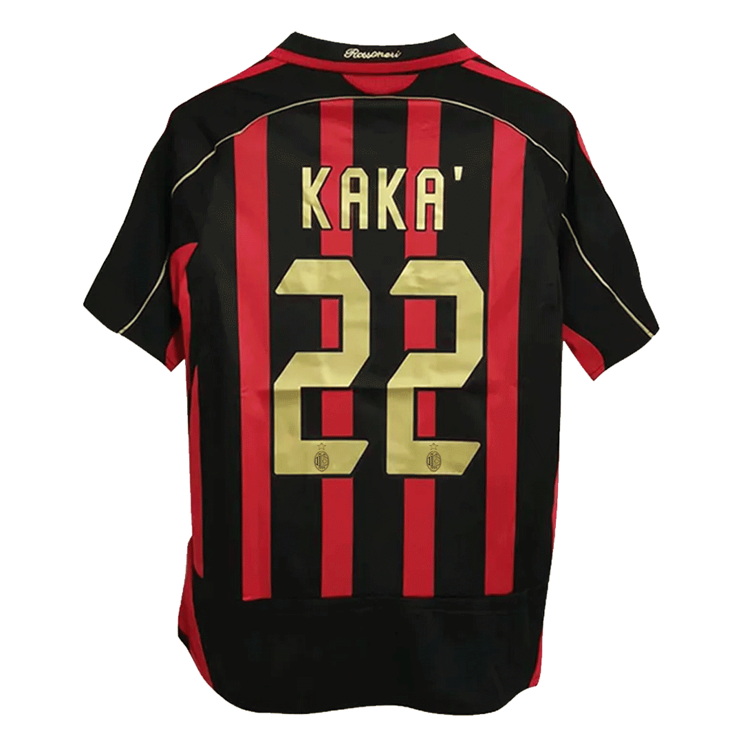 Retro KAKA' #22 Men's AC Milan 2006/07 Home Soccer Jersey
