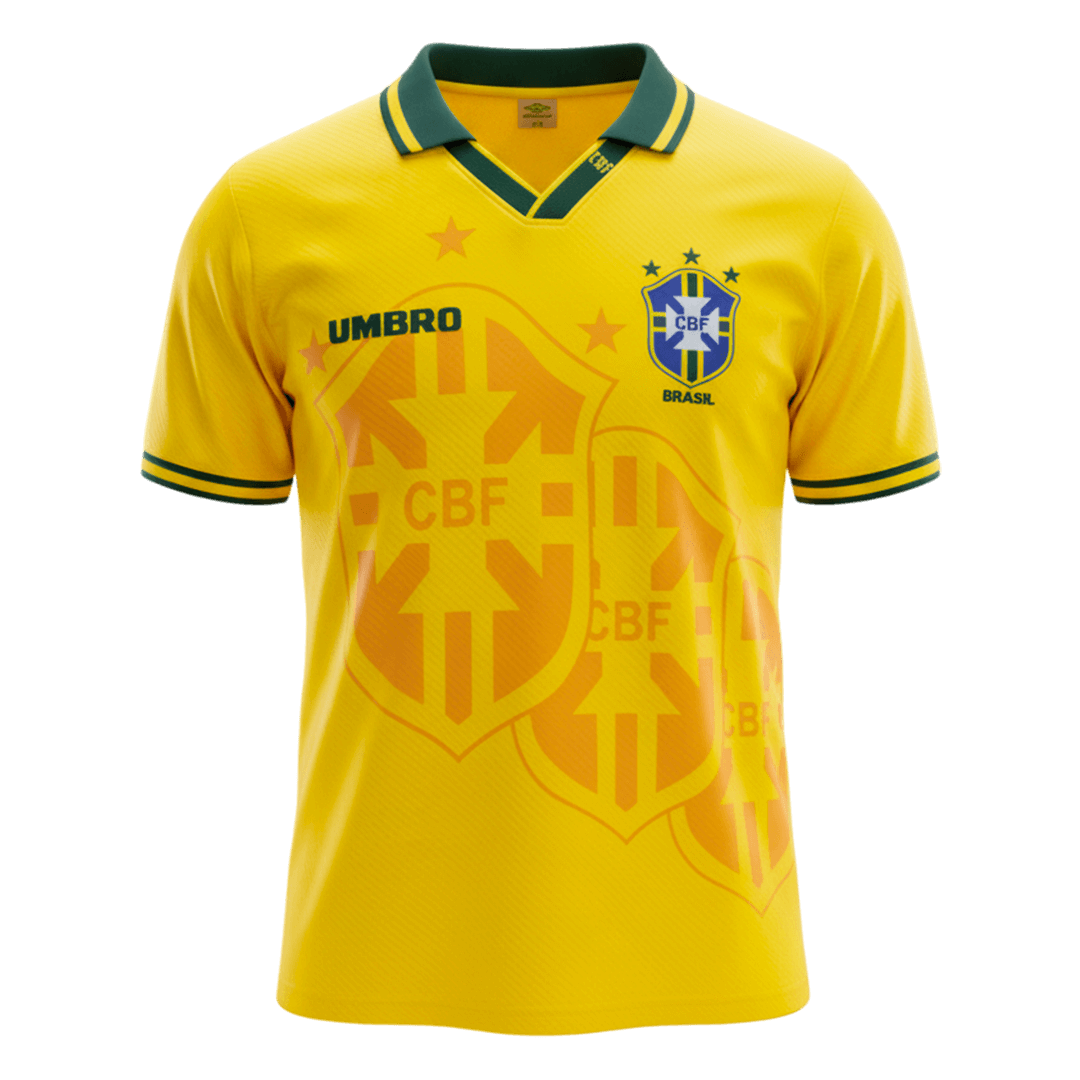 Retro Men's Brazil 1994 Home Soccer Jersey