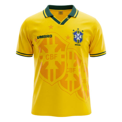 Retro Men's Brazil 1994 Home Soccer Jersey