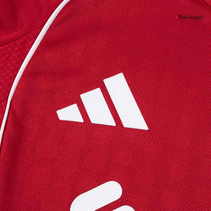 Men's Liverpool 2025/26 Player Version Home Soccer Jersey - Slim Fit